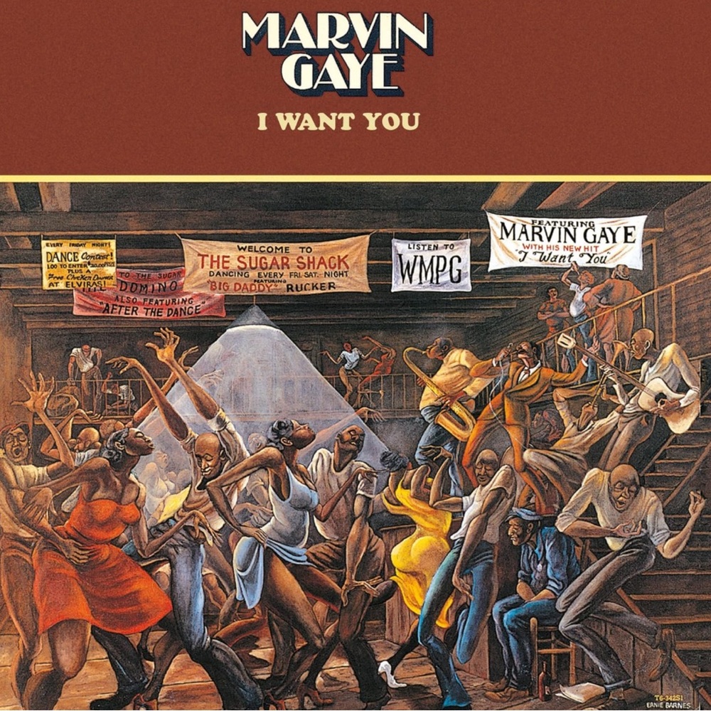 EUC Marvin Gaye I Want You CD  showcasing A Cover Art by Legendary Ernie Barnes!